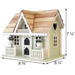 Home Bazaar Rosemary Cottage Bird House Decorative Houses