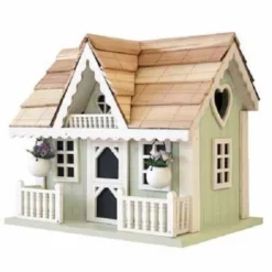 Home Bazaar Rosemary Cottage Bird House Decorative Houses