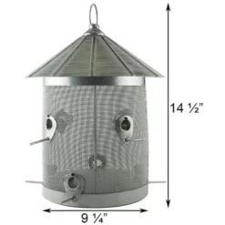 Woodlink Hanging Feeders Rustic Farmhouse Mesh Silo Bird Feeder