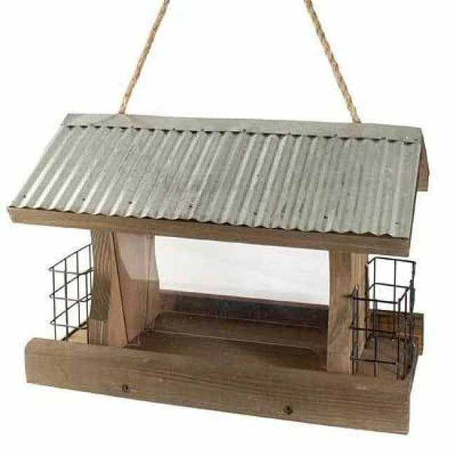 Woodlink Rustic Farmhouse Ranch Seed And Suet Bird Feeder Hanging Feeders 3 Woodlink Rustic Farmhouse Ranch Seed And Suet Bird Feeder Hanging Feeders