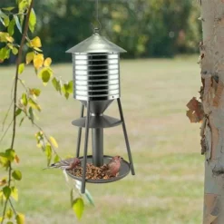 Woodlink Rustic Farmhouse Water Tower Bird Feeder Hanging Feeders