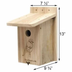 BestNest Seasonal Bluebird House Post / Pole Mounted Houses
