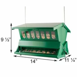 Heritage Farms Hanging Feeders Squirrel Resistant Weight Sensitive Bird Feeder