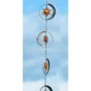 Ancient Graffiti Lawn & Garden Sun And Moon Rain Chain, Copper & Silver