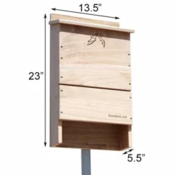 BestNest Bats Triple-Celled Bat House With Two Bat Exclusion Tubes