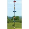 Ancient Graffiti Umbrella And Bell Rain Chain, Multicolored