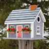 Home Bazaar Vineyard Cottage Grey Bird House