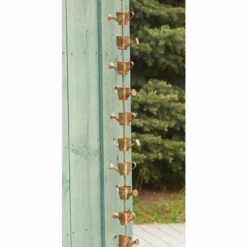 Ancient Graffiti Watering Can Copper Rain Chain 11 Ancient Graffiti Watering Can Copper Rain Chain