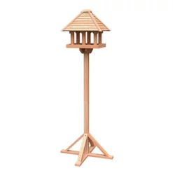 Woodlink All Bird Feeders Wild Bird Lovers Cedar Gazebo Bird Table With Stand
