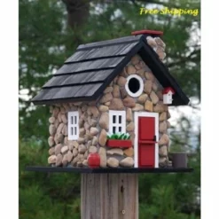Home Bazaar Decorative Houses Windy Ridge Stone Bird House