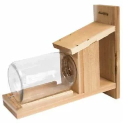 Songbird Essentials Wooden Squirrel Jar Feeder Squirrels