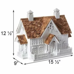 Home Bazaar Decorative Houses Wrension White Bird House