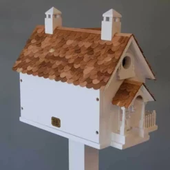Home Bazaar Decorative Houses Wrension White Bird House